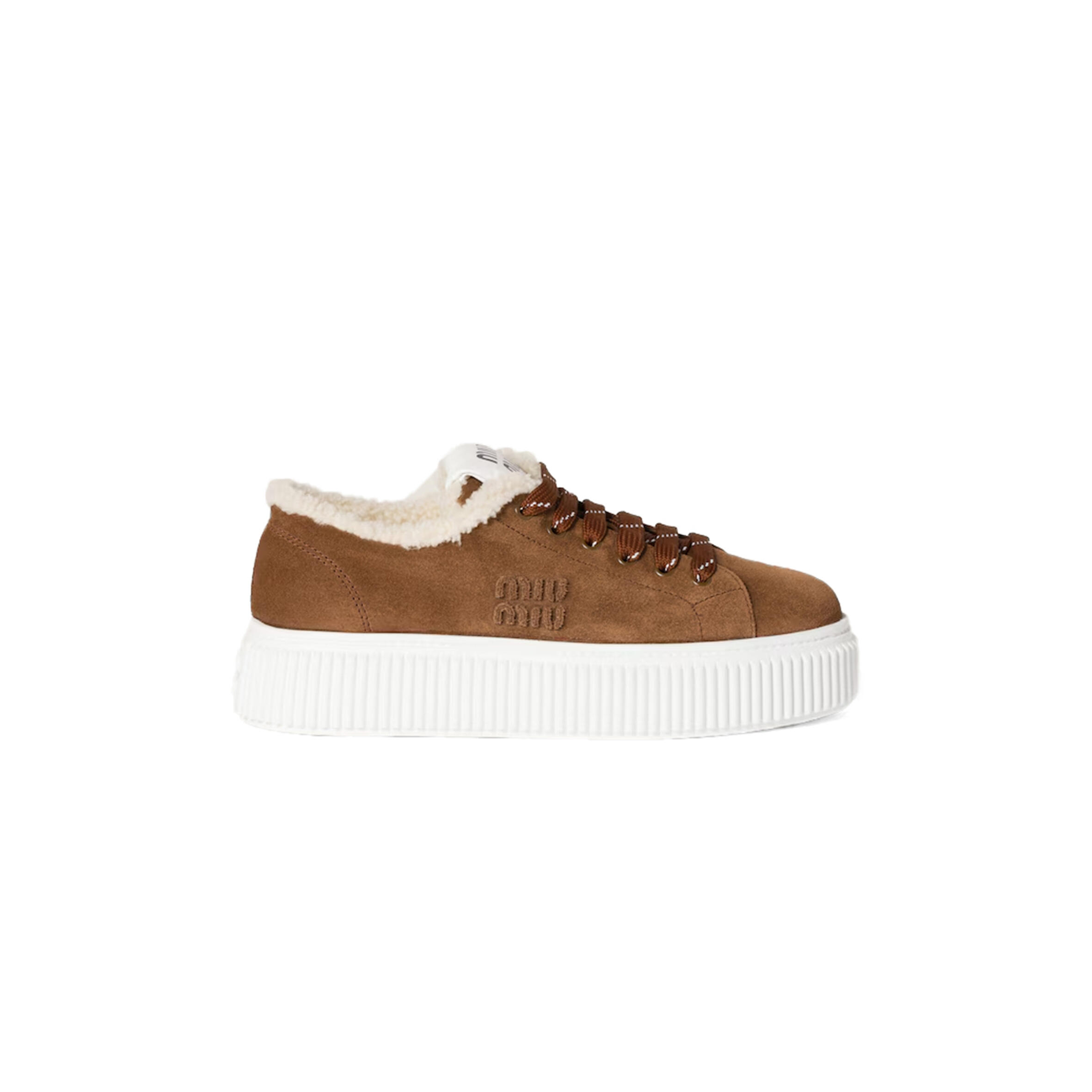 M1v M1v suede and shearling sneakers 5e389e